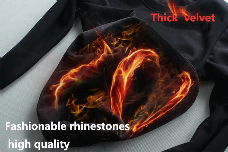 Basketball Men's Hoodie Trend Autumn Winter New Sports Fitness Leisure Loose Skull Pullover Jacket Fleece — image 15