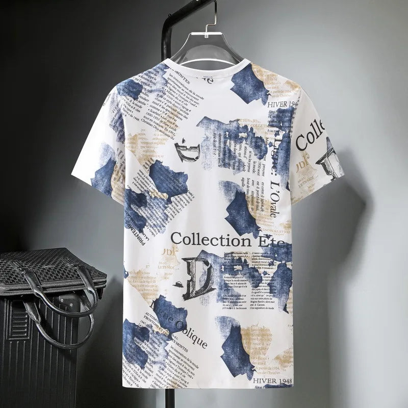 Plus Size 10XL Tshirt Men Streetwear Fashion Summer T Shirts Baggy Short Sleeve Tees Tops Print T-shirts Oversize Male HA087 — image 3