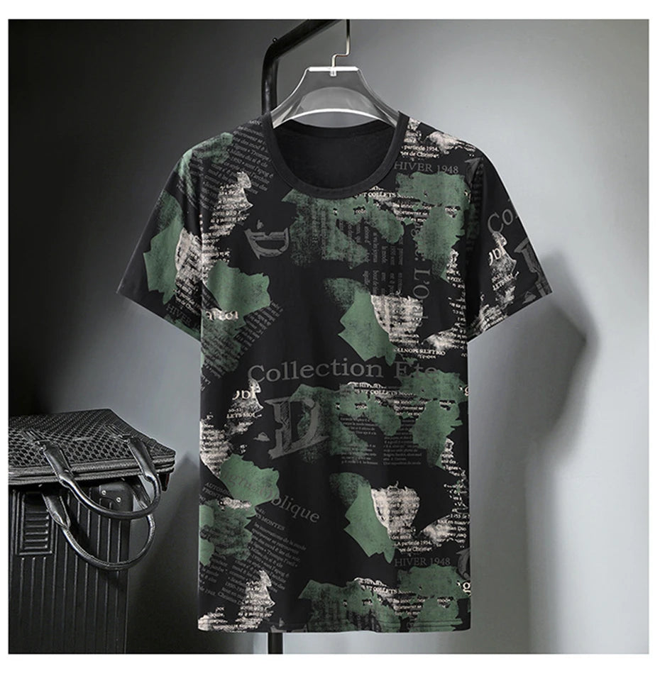Plus Size 10XL Tshirt Men Streetwear Fashion Summer T Shirts Baggy Short Sleeve Tees Tops Print T-shirts Oversize Male HA087 — image 10