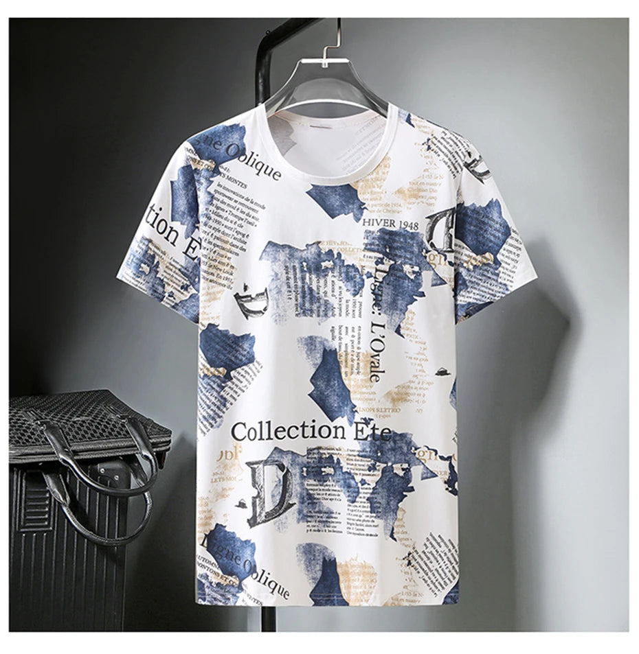 Plus Size 10XL Tshirt Men Streetwear Fashion Summer T Shirts Baggy Short Sleeve Tees Tops Print T-shirts Oversize Male HA087 — image 11