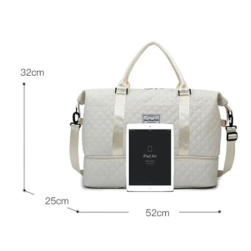 Lightweight Luggage Bag, Large Capacity Travel Duffle Bag Gym Tote Bags, Shoulder Weekender Overnight Bag — image 5