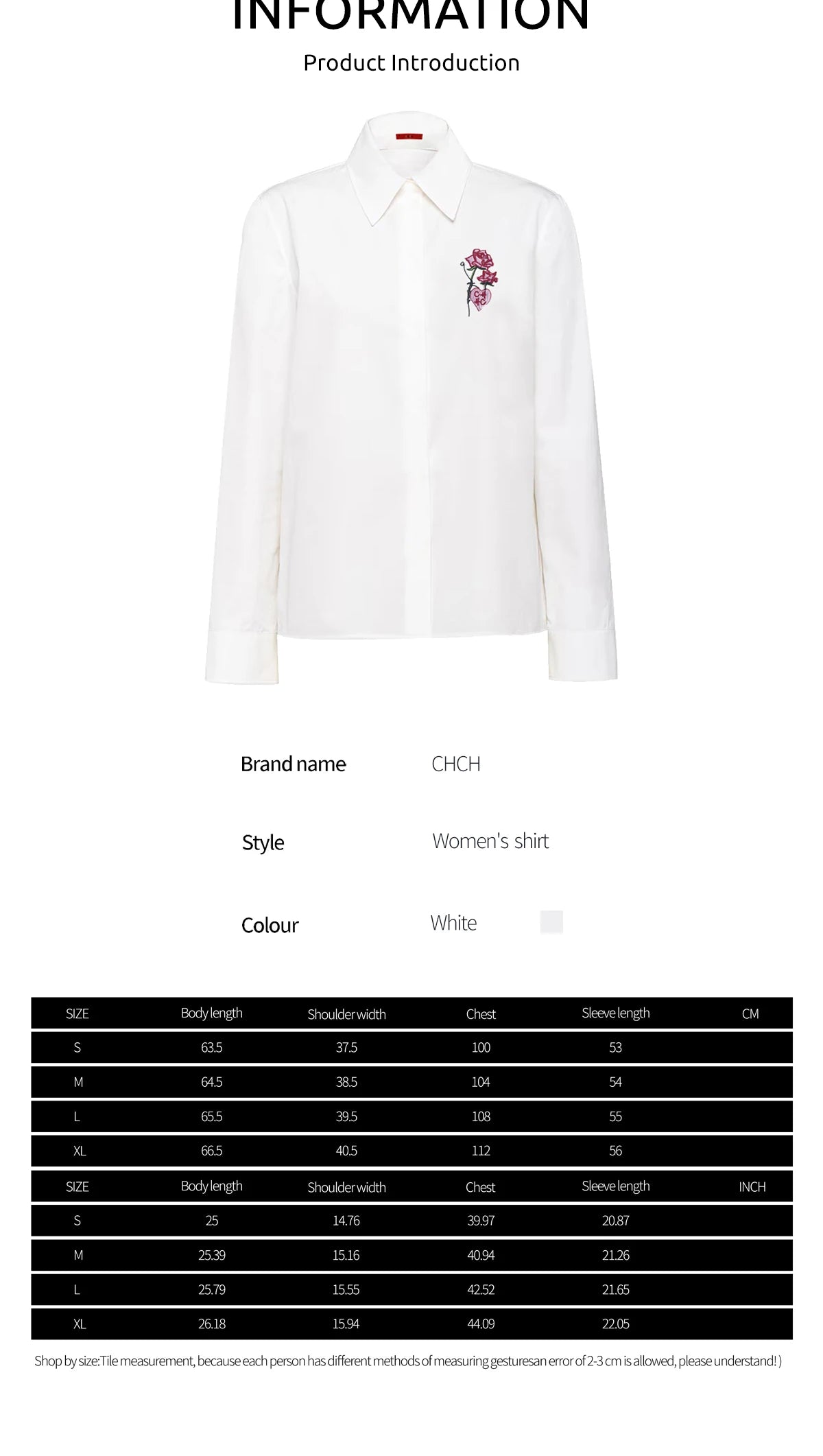 New Women Shirts Casual Long Sleeve Blouse Embroidered Flowers Elegant Lapel Loose Shirt Spring Summer Solid Office Lady Tops — image 12