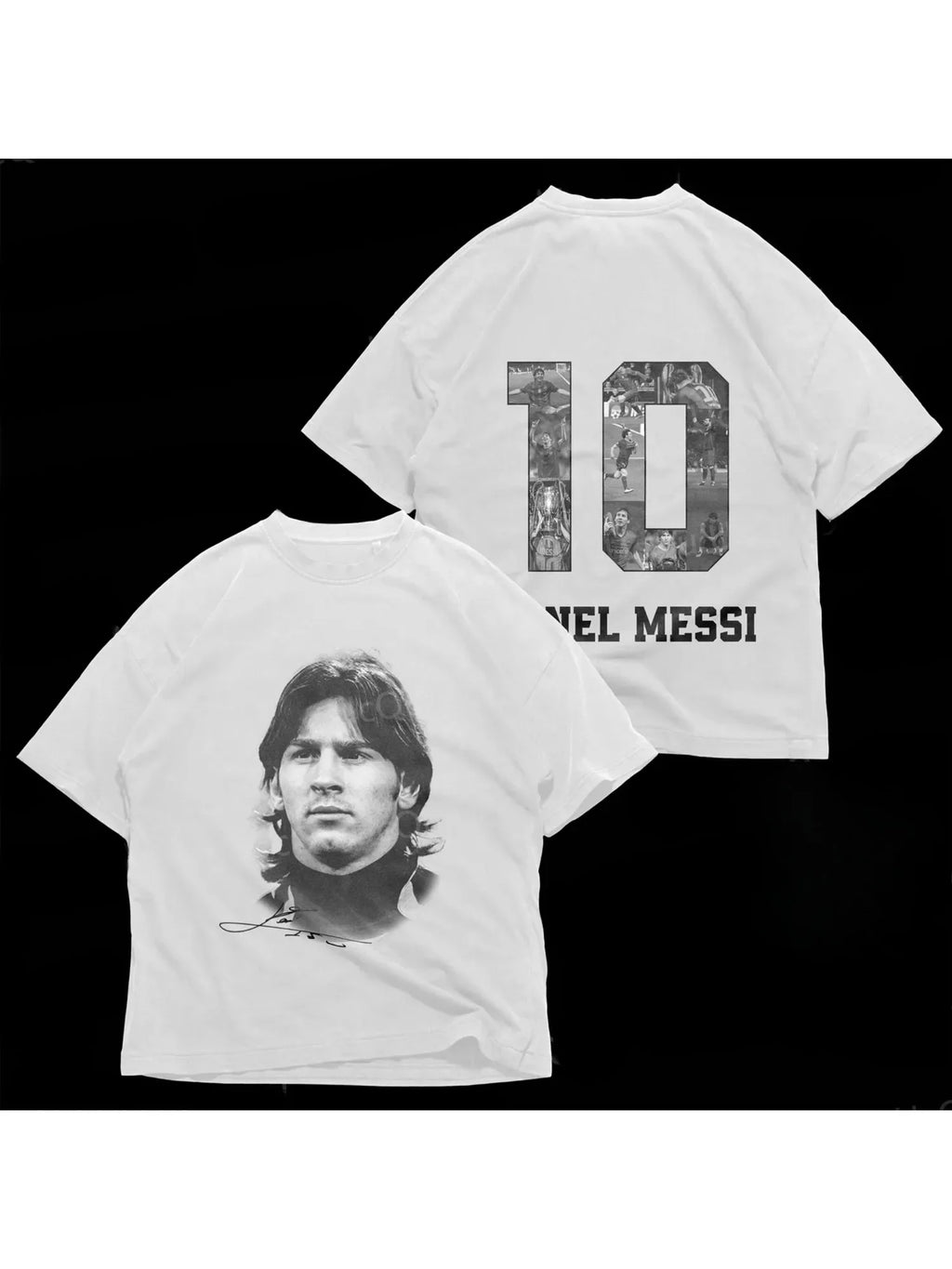 New Tee Shirt T-Shirts Men Tshirt for Men Distress American Cotton Lionel Messi Football Superstar Super Fashion Printed — image 1
