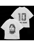 New Tee Shirt T-Shirts Men Tshirt for Men Distress American Cotton Lionel Messi Football Superstar Super Fashion Printed — image 1