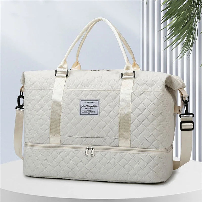 Lightweight Luggage Bag, Large Capacity Travel Duffle Bag Gym Tote Bags, Shoulder Weekender Overnight Bag — image 2