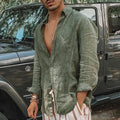 Men's Shirt Long Sleeve Regular Fit Men Casual Oversized Loose Single Breasted Shirt Leisure Spring Summer Male Blouse Shirt — image 3