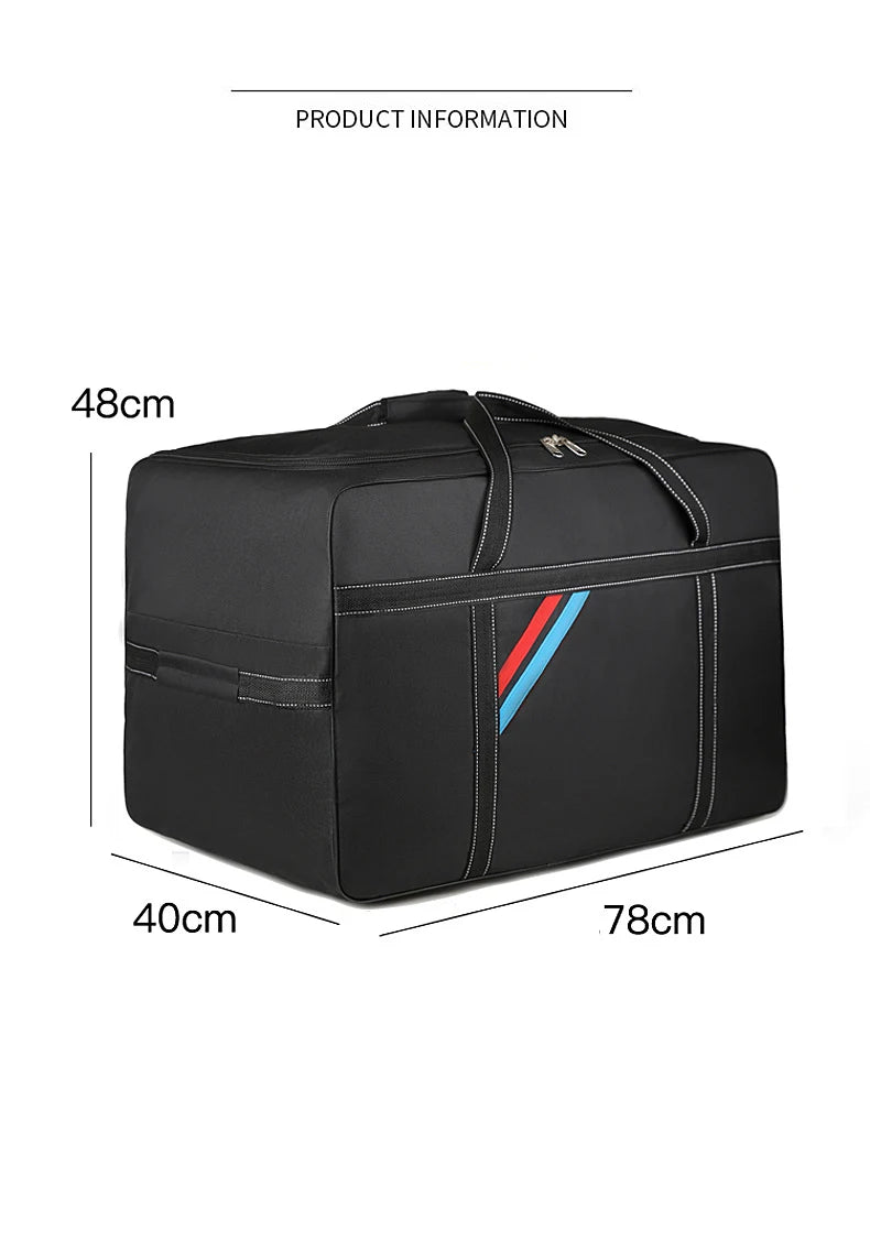 Large Capacity Trolley Bags with Wheels Foldable Luggage Wheeled Bag Travel Suitcase Waterproof Handbag Weekend Rolling Luggage — image 9