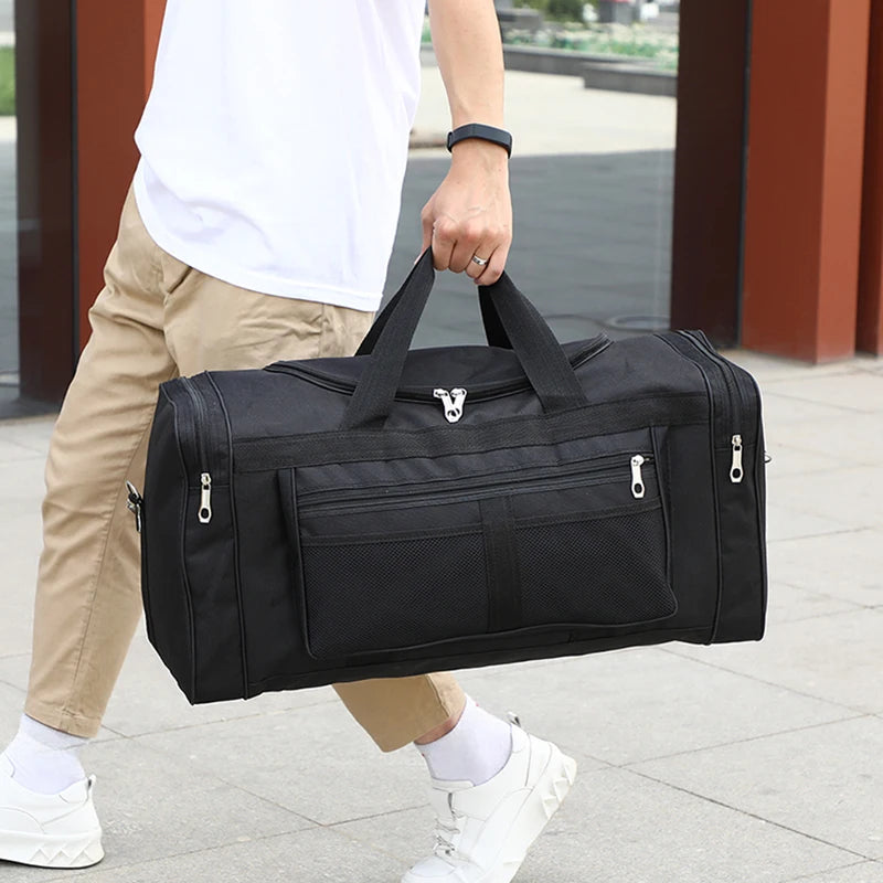 1 Large Capacity Luggage Storage Bag, Portable Travel Handbag, Shoulder or Crossbody, Fitness Bag — image 2