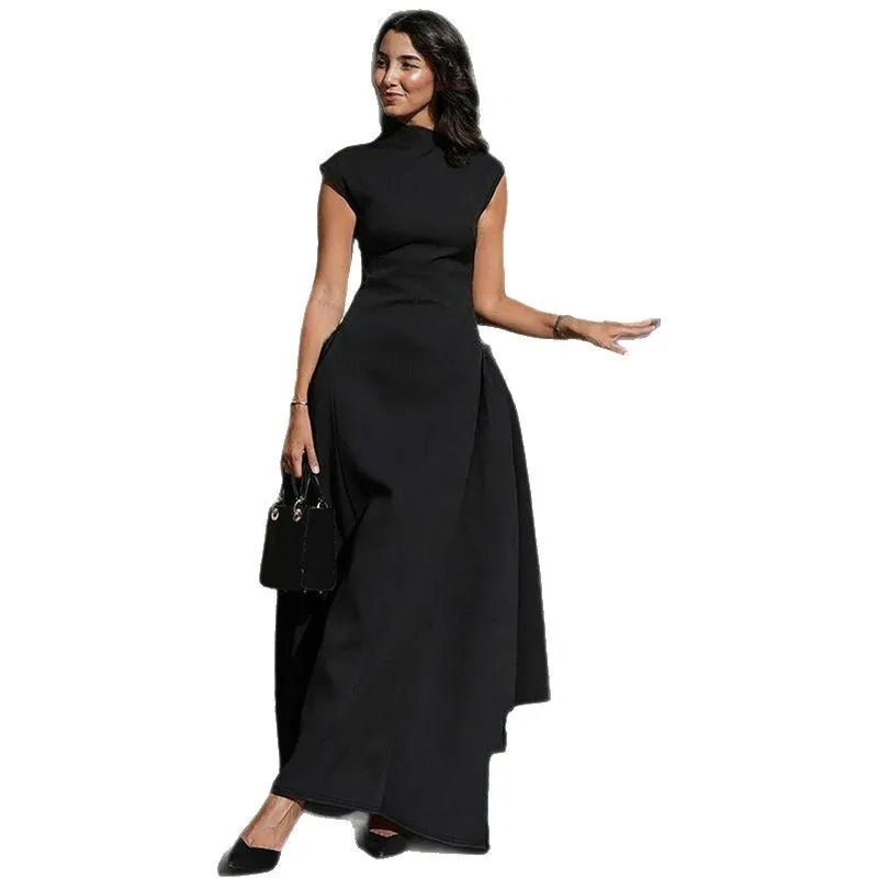 Evening Dress Dresses 2025 Woman Vestidos A-line Women's Clothing Solid Color Sleeveless Party Prom Banquet Temperament Elegant — image 5