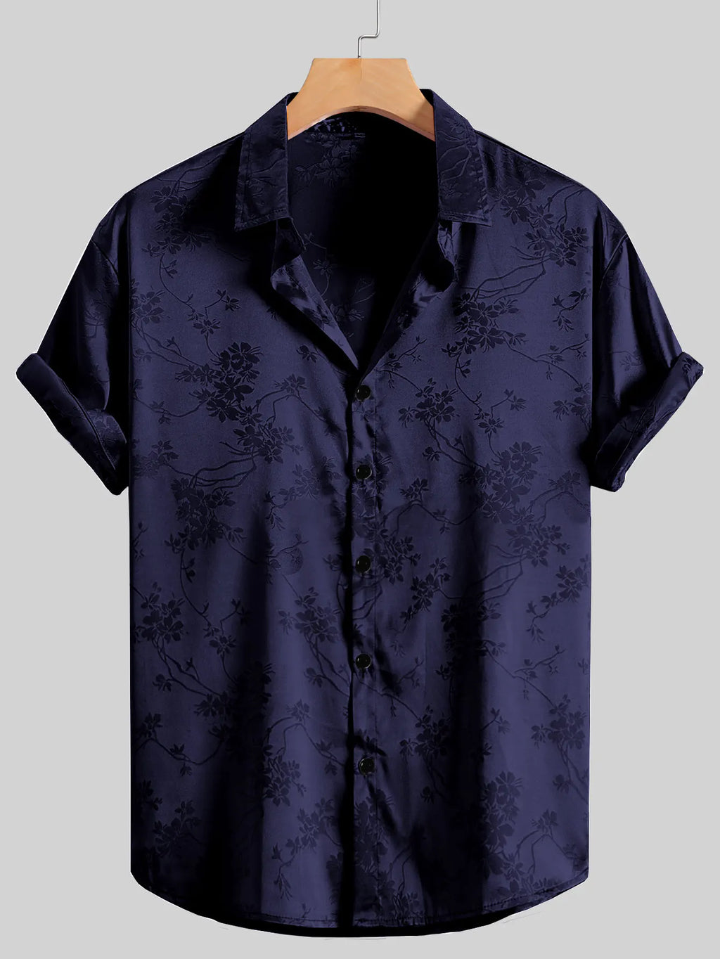 Men's Embroidered Shirt  Short Sleeve Shirt Casual Summer Beach Button Down Shirts — image 20