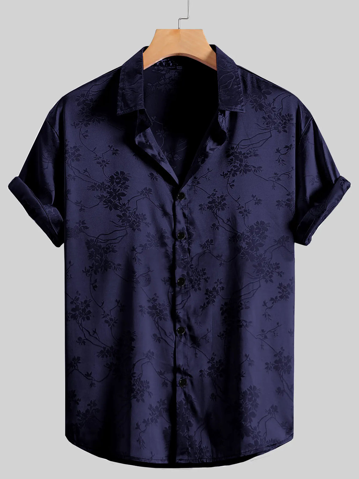 Men's Embroidered Shirt  Short Sleeve Shirt Casual Summer Beach Button Down Shirts — image 20