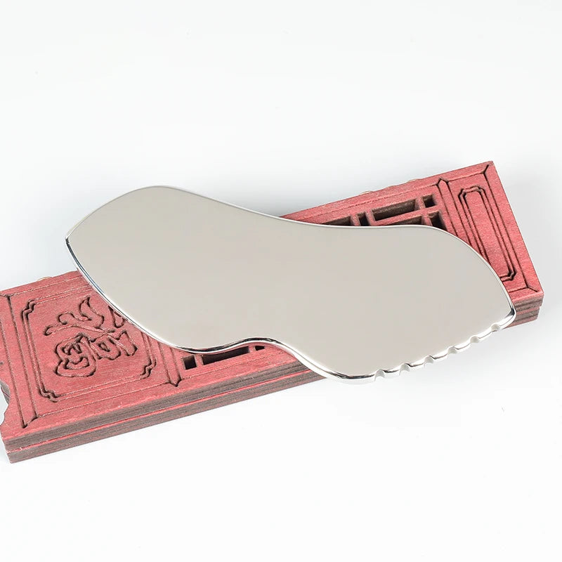 Stainless Gua Sha Tools Steel Scraping Massage Tool Facial Massage Tools for Relaxing Soft Tissue, Reduce Head, Neck, Back Pain — image 17