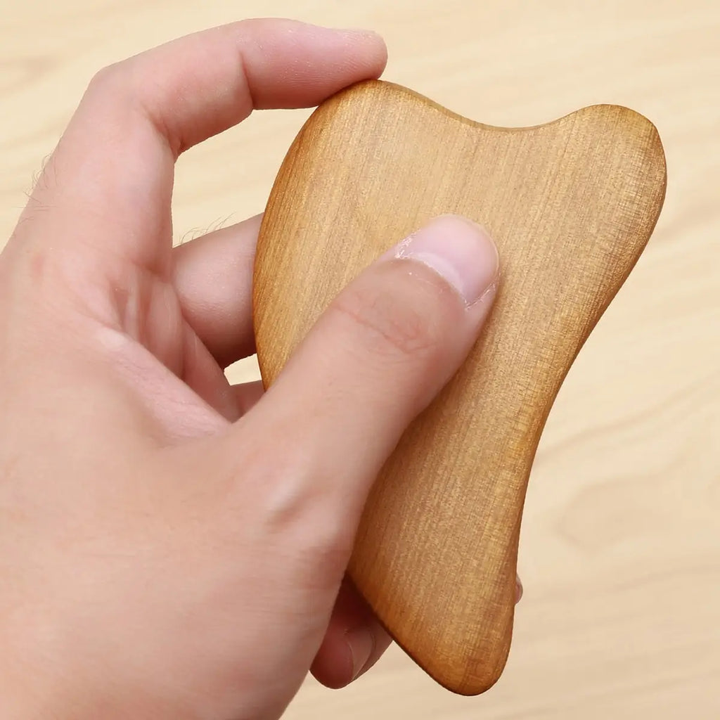 Gua Sha Facial Tools Skin Care Tools 1pc Wooden Gua Sha Massage Board For Face For Spa Acupuncture Point Massager — image 6