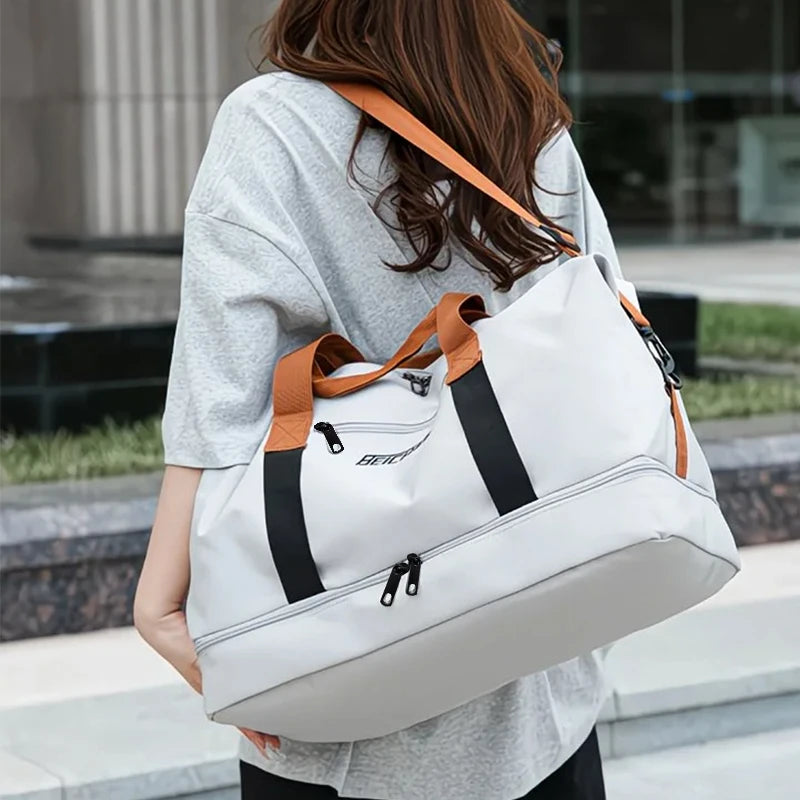 Travel Gym Bag Short-distance Luggage Portable Fitness Bags Shoulder Crossbody Chest Bag Handbags Duffle Carry On Weekender Bag — image 6