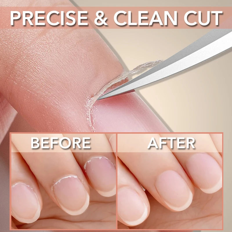 1Pcs Extra Fine Curved Cuticle Scissors Multi Purpose Manicure Dead Skin Remover For Nails Art Tools Eyelashes Eyebrown Scissors — image 9