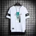T Shirt for Men Set Summer Hot Selling Men's Short Sleeved T-shirt Casual Versatile Half Sleeved Trend Color Blocking Top Tshirt — image 2