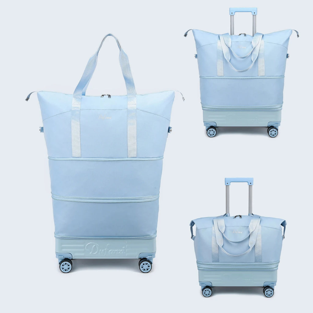 Luggage Bag with Wheels, Travel Bag with Universal Wheels, Foldable Suitcase, Lightweight Trolley Bag, Large Capacity Hand-Pulled Backpack for Going Abroad and Returning Home — image 11