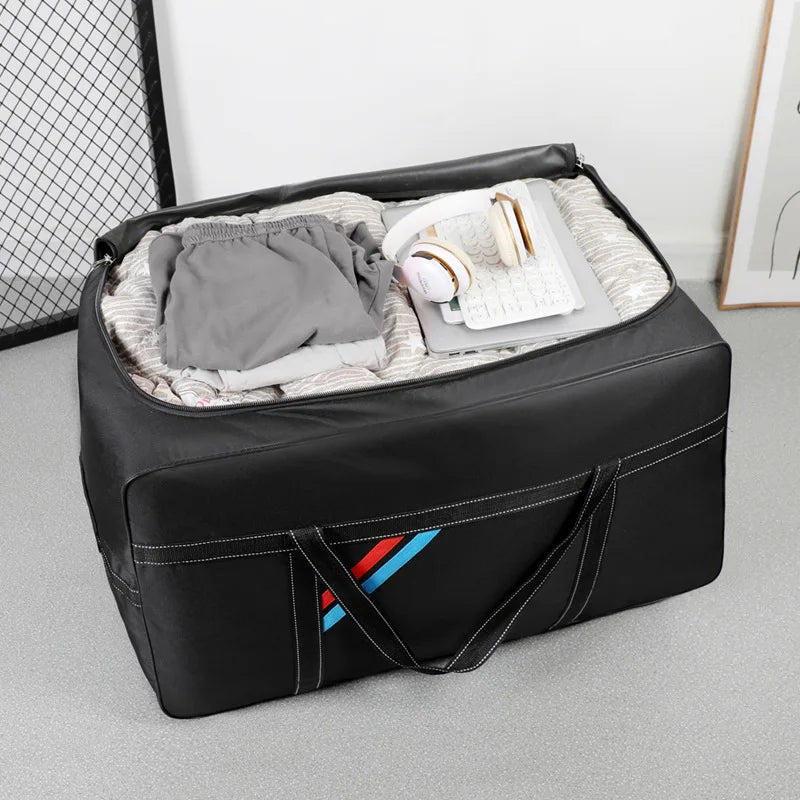 Large Capacity Trolley Bags with Wheels Foldable Luggage Wheeled Bag Travel Suitcase Waterproof Handbag Weekend Rolling Luggage — image 2