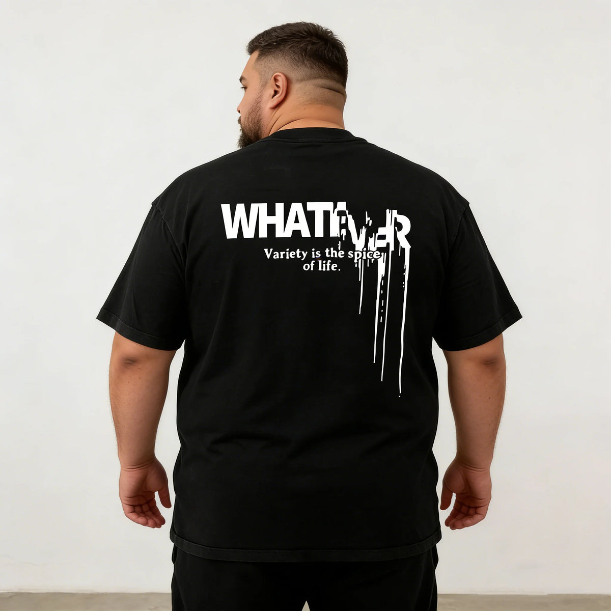 Plus Size Men's T-shirt Fashion Street Style Summer Short-sleeved Tees Round Neck Loose Casual T-shirt Top Tee Male Clothing — image 3