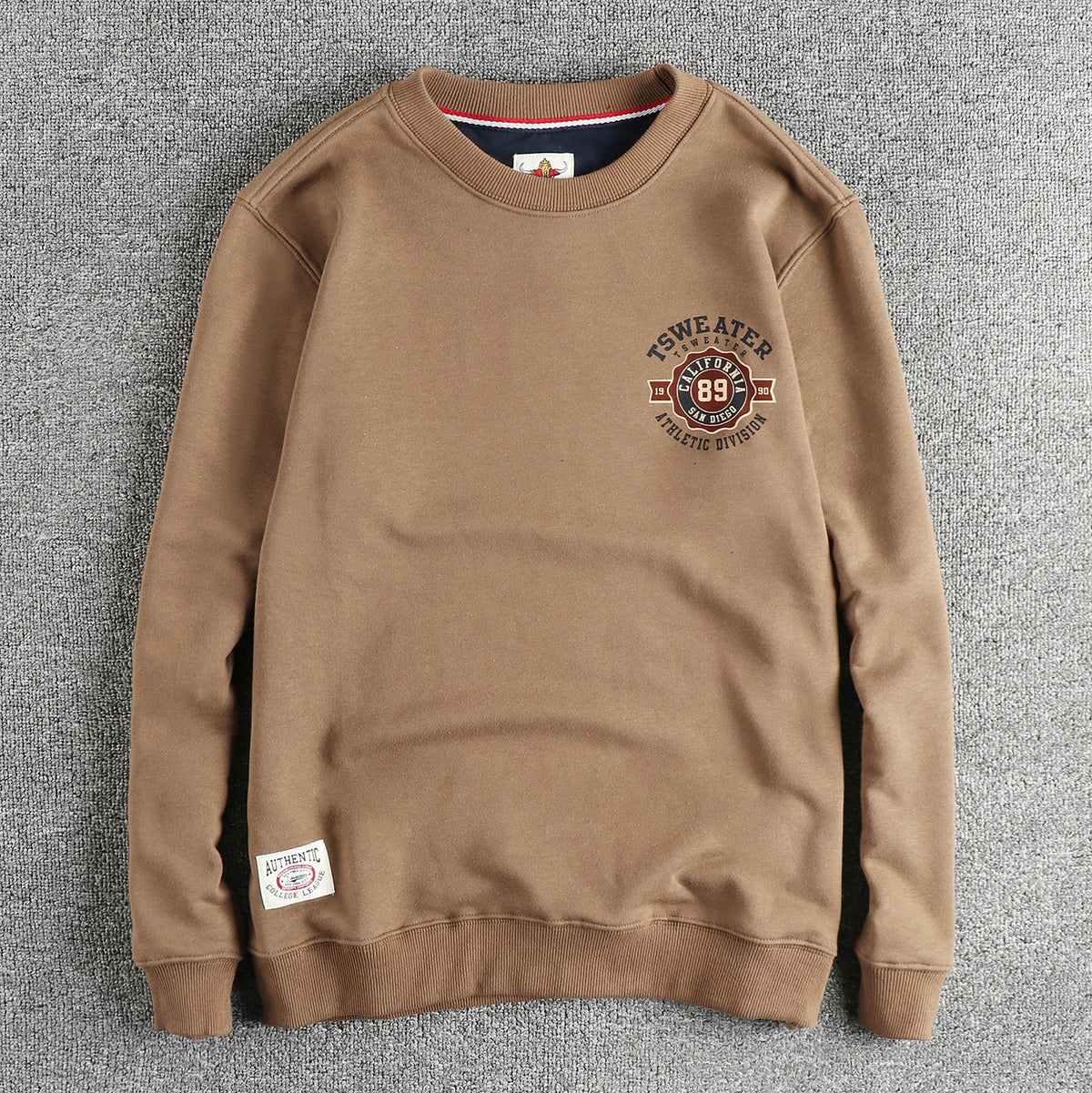 Men's hoodie autumn Hong Kong style casual design sense of printed round neck pullover fashion youth top long sleeves all match — image 8