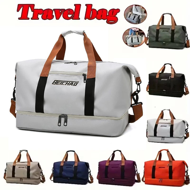 Travel Gym Bag Short-distance Luggage Portable Fitness Bags Shoulder Crossbody Chest Bag Handbags Duffle Carry On Weekender Bag — image 4