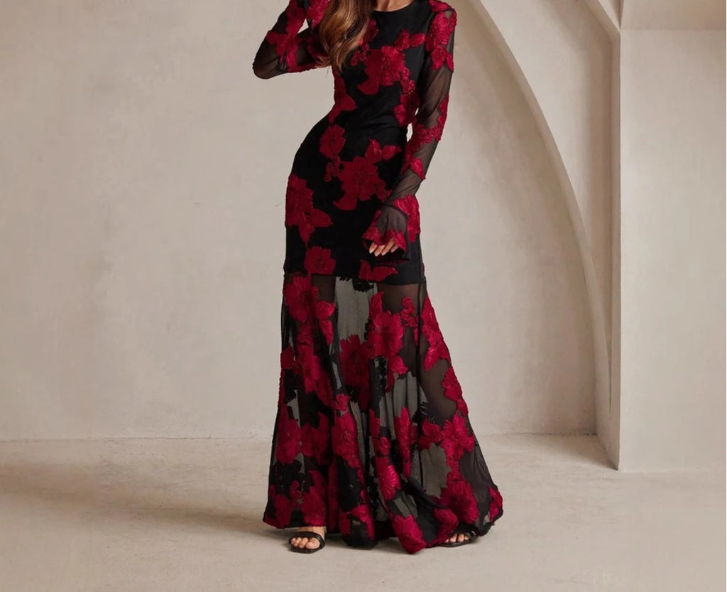 Elegant Dress Dress for Women 2025 Spring Collection Waist V-neck Jacquard Embroidered Dress — image 11