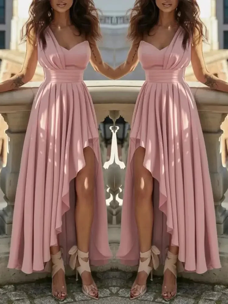 Women Evening Dresses Sexy Elegant Red Cocktail Party Chic Gala Graduation Luxury Formal Occasion Bridesmaid Gown Dress Clothes — image 6