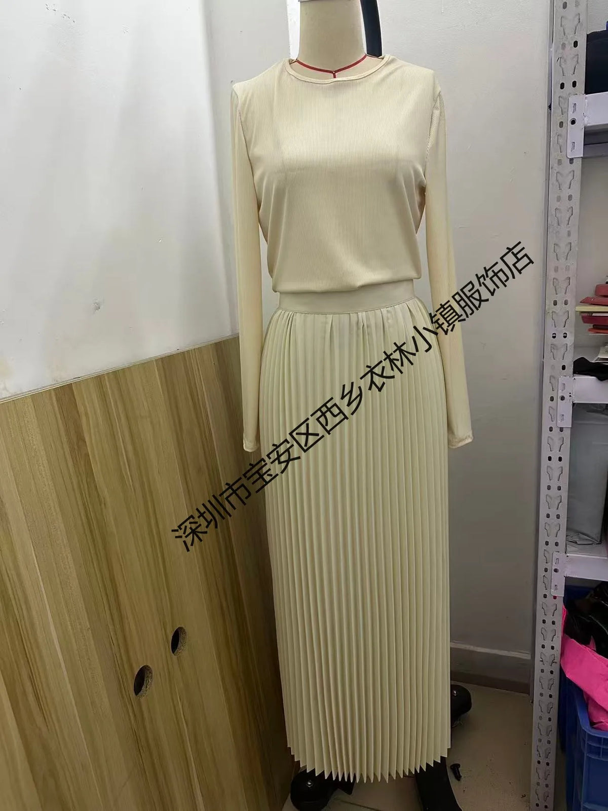 Women Dresses 2026 elegant casual comfortable cream-colored chiffon sleeveless pleated long dress women's clothing vestidoes — image 5