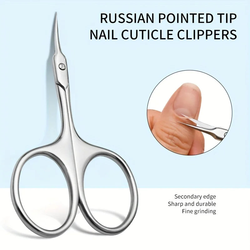 Nail Scissors Tools, Beauty Scissors, Eyebrow Scissors, Russian Front Dead Skin Scissors, Professional Dead Skin Scissors — image 3