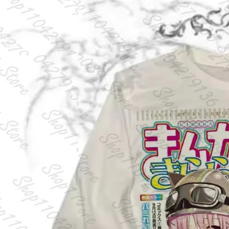 Woman Clothes for Women Spring 2025 Woman Clothing Female 2000s Clothes Y2k Top Graphic Tees Y2k Kitty Harajuku Women's T-shirts — image 3