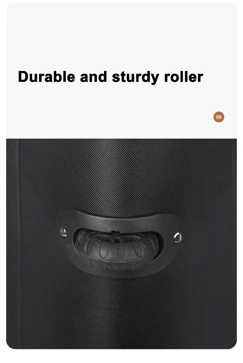 Large Capacity Trolley Bags with Wheels Foldable Luggage Wheeled Bag Travel Suitcase Waterproof Handbag Weekend Rolling Luggage — image 11