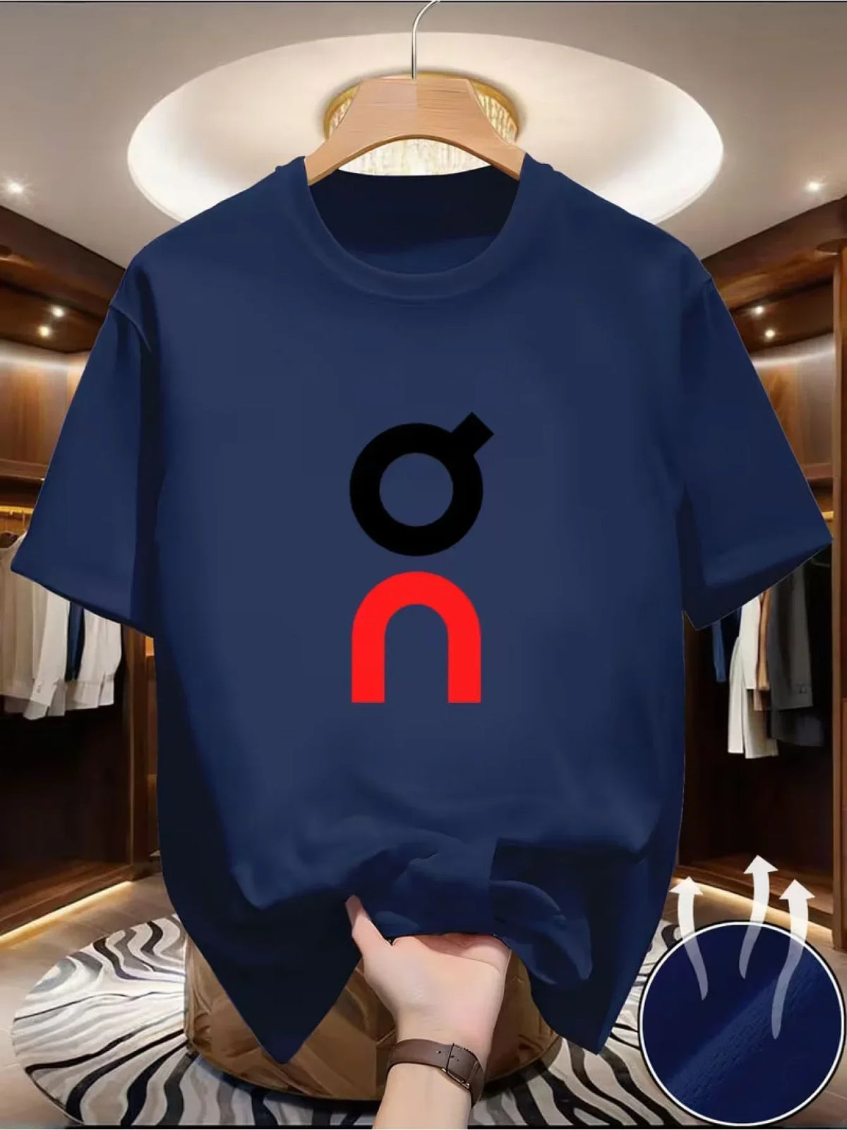 Men's Casual Printed Cotton T-Shirt Premium High Quality Soft Breathable Solid Color Tee Shirt Stylish Unique Logo Graphic — image 8