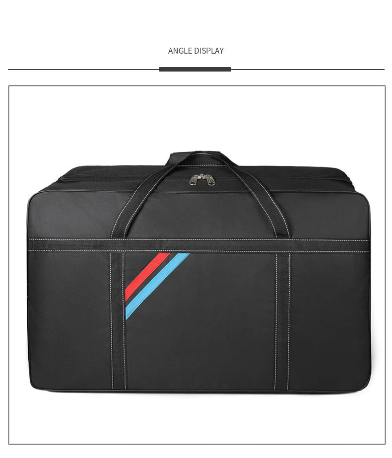 Large Capacity Trolley Bags with Wheels Foldable Luggage Wheeled Bag Travel Suitcase Waterproof Handbag Weekend Rolling Luggage — image 20