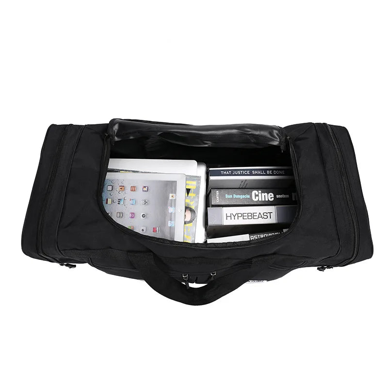 70CM 70L Nylon Luggage Travel Gym Outdoor Bag Large Travelling For Women Men Duffle Handbags Shoulder Weekend Sports Bag maletas — image 5
