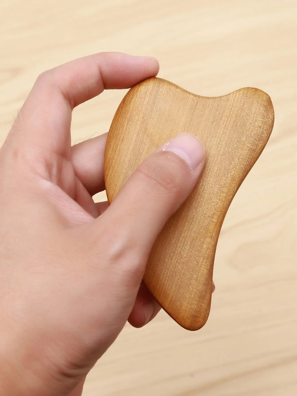 Gua Sha Facial Tools Skin Care Tools 1pc Wooden Gua Sha Massage Board For Face For Spa Acupuncture Point Massager — image 1