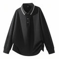 Plus Size Men Long Sleeve Polo Shirts Autumn Winter Polos 5XL 6XL 7XL 100-175kg Loose Oversized Tops Big Size Men Clothing 3XL — image 4