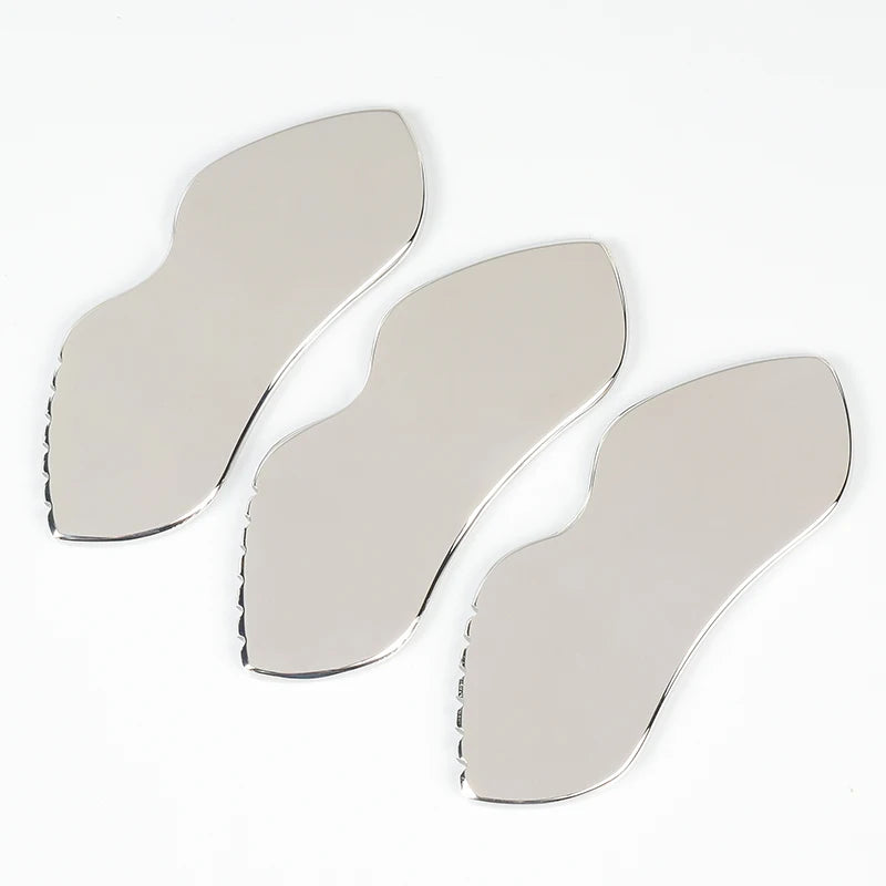 Stainless Gua Sha Tools Steel Scraping Massage Tool Facial Massage Tools for Relaxing Soft Tissue, Reduce Head, Neck, Back Pain — image 9