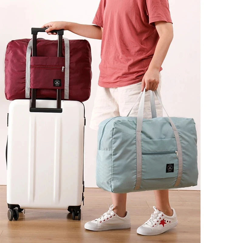 Foldable Travel Duffel Bag for Airlines Carry on Bag for Women and Girls Lightweight Large Capacity Sports Weekend Trip Overnigh — image 2