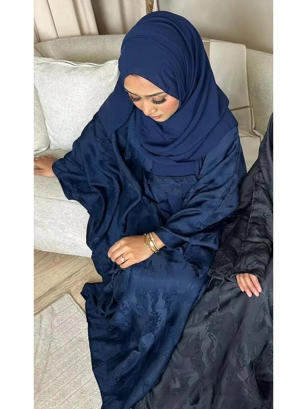 Muslim Dress Women Eid Abaya Turkish Kaftan Vestidos Arabic Long Robe Ramadan Morocco Dubai Abayas Jalabiya Modest Dresses — image 10