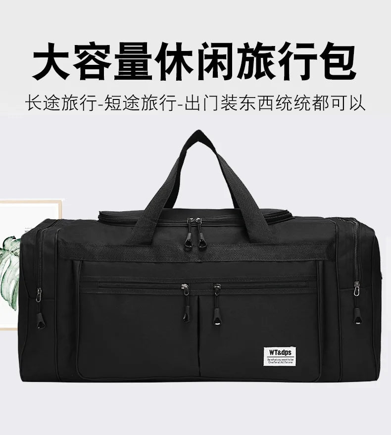 70CM 70L Nylon Luggage Travel Gym Outdoor Bag Large Travelling For Women Men Duffle Handbags Shoulder Weekend Sports Bag maletas — image 11
