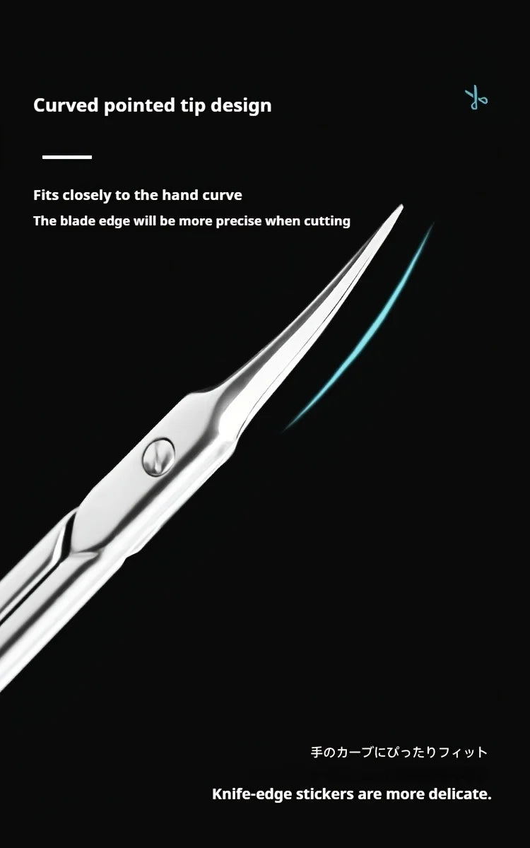 Cuticle Scissors Professional Manicure Small Scissors Dead Skin Remover For Nails Art Stainless Steel Cuticle Cutter! — image 7