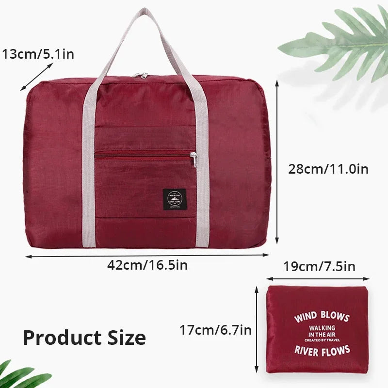 Travel Bag Folding Travel Storage Bag Travel Storage Bags Boarding Luggage Clothes Handbags Picnic Move House Large Handbag — image 5