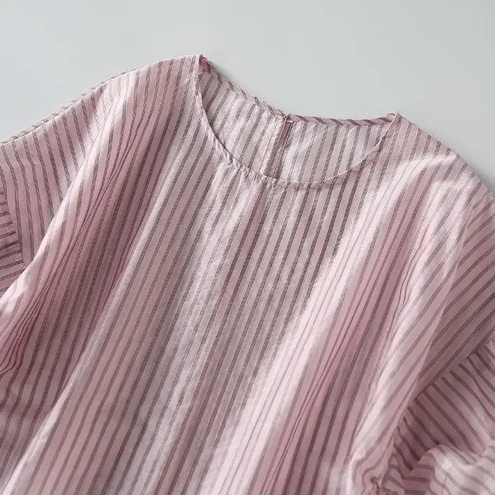 Women's Shirt And Blouse With Short Sleeve Summer Female Tops Crop Loose Cute Elegant Premium Promotion Economic Chic Fine — image 16