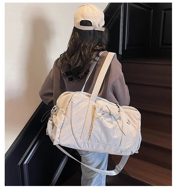 New Travel Bag Large Capacity Shoulder Portable Luggage Bag Travel Storage Bag Boarding Bags Sports Fitness Bags for Women сумка — image 14