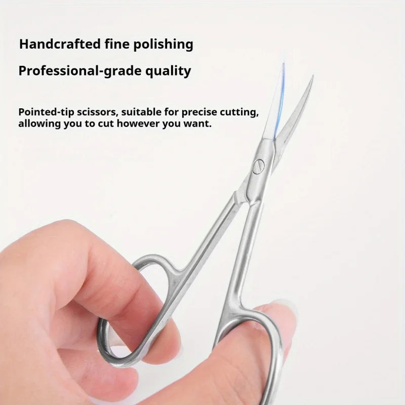Cuticle Scissors Professional Manicure Small Scissors Dead Skin Remover For Nails Art Stainless Steel Cuticle Cutter! — image 3