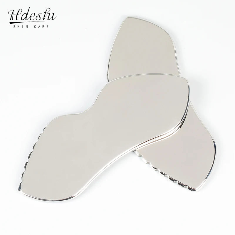 Stainless Gua Sha Tools Steel Scraping Massage Tool Facial Massage Tools for Relaxing Soft Tissue, Reduce Head, Neck, Back Pain — image 1