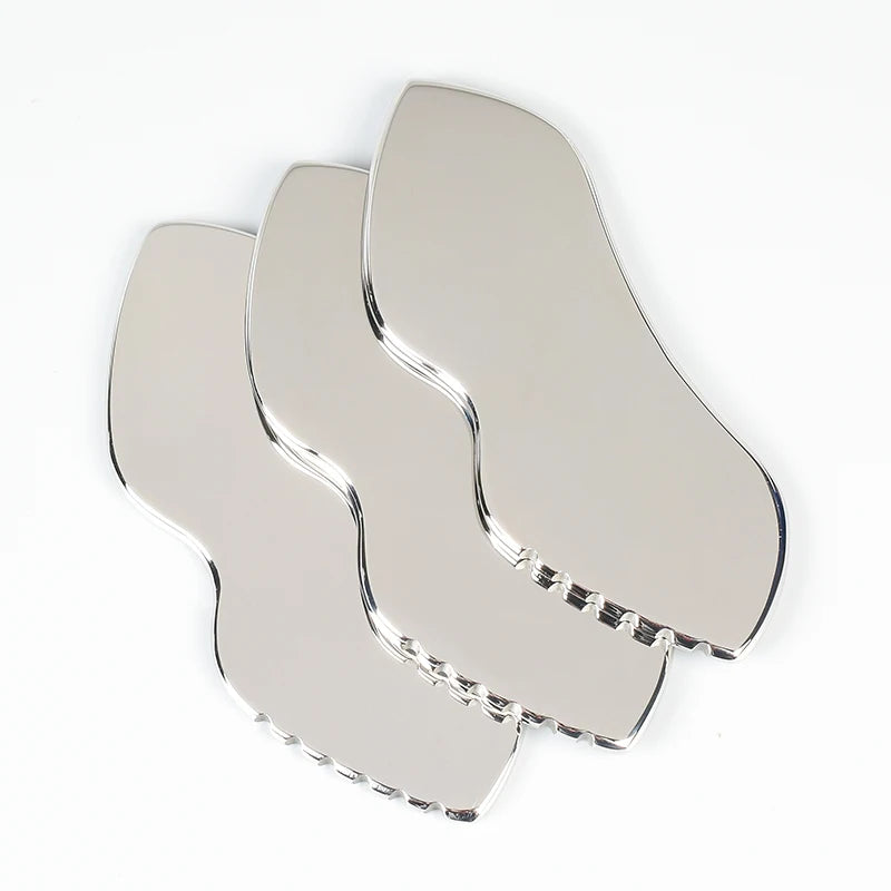 Stainless Gua Sha Tools Steel Scraping Massage Tool Facial Massage Tools for Relaxing Soft Tissue, Reduce Head, Neck, Back Pain — image 6