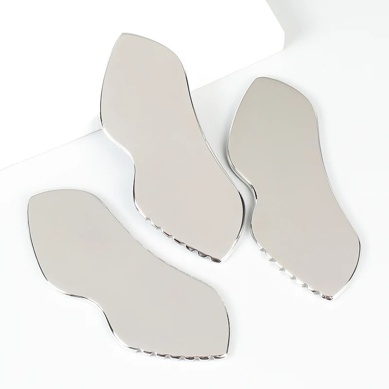 Stainless Gua Sha Tools Steel Scraping Massage Tool Facial Massage Tools for Relaxing Soft Tissue, Reduce Head, Neck, Back Pain — image 11