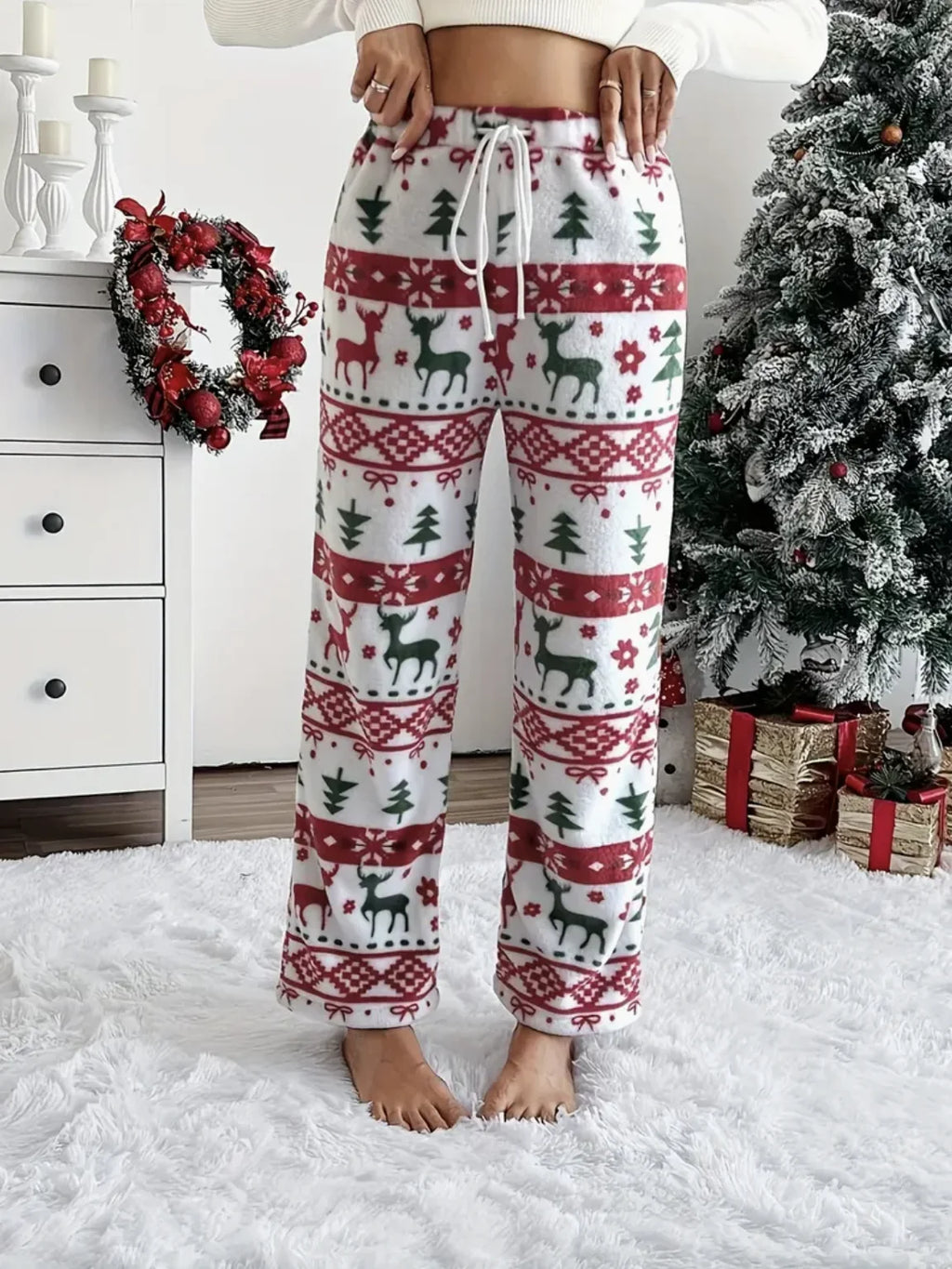 Women's clothing elegant casual fashionable outdoor sports warm home, elastic autumn and winter long pants Women's clothing — image 6
