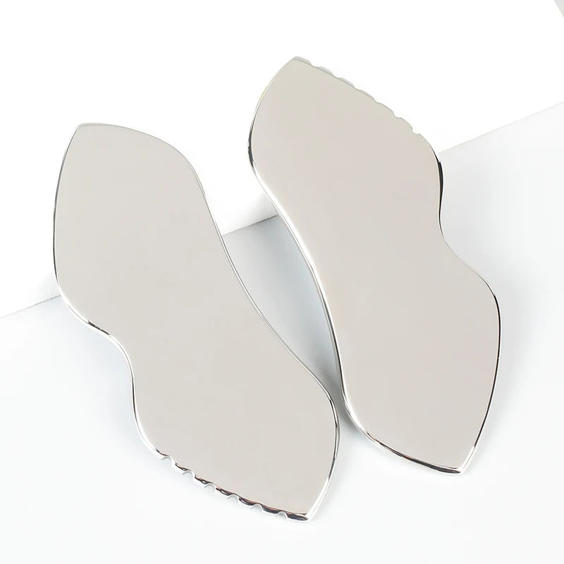 Stainless Gua Sha Tools Steel Scraping Massage Tool Facial Massage Tools for Relaxing Soft Tissue, Reduce Head, Neck, Back Pain — image 12